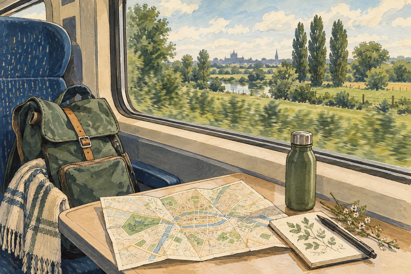 Illustration : Amiens sans voiture — ambiance de la visite
