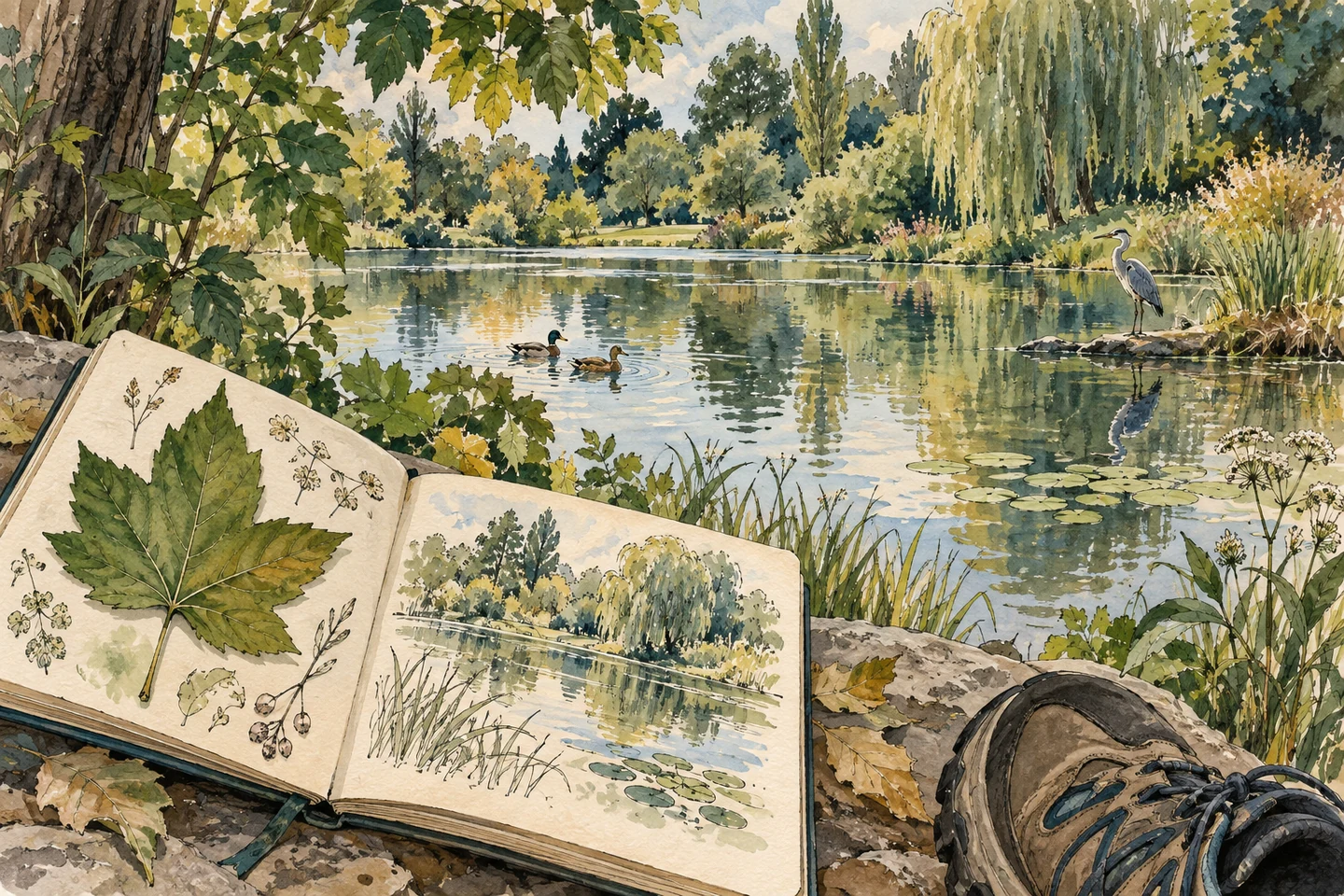 Illustration : Parc Saint-Pierre — préparer et observer